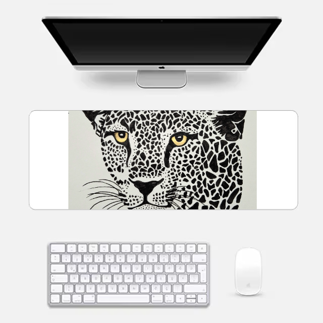 Leopard gaming pad Gaming Pad by @_art_era___