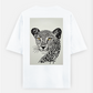 Leopard print Oversized T-shirt (Back print) by @_art_era___