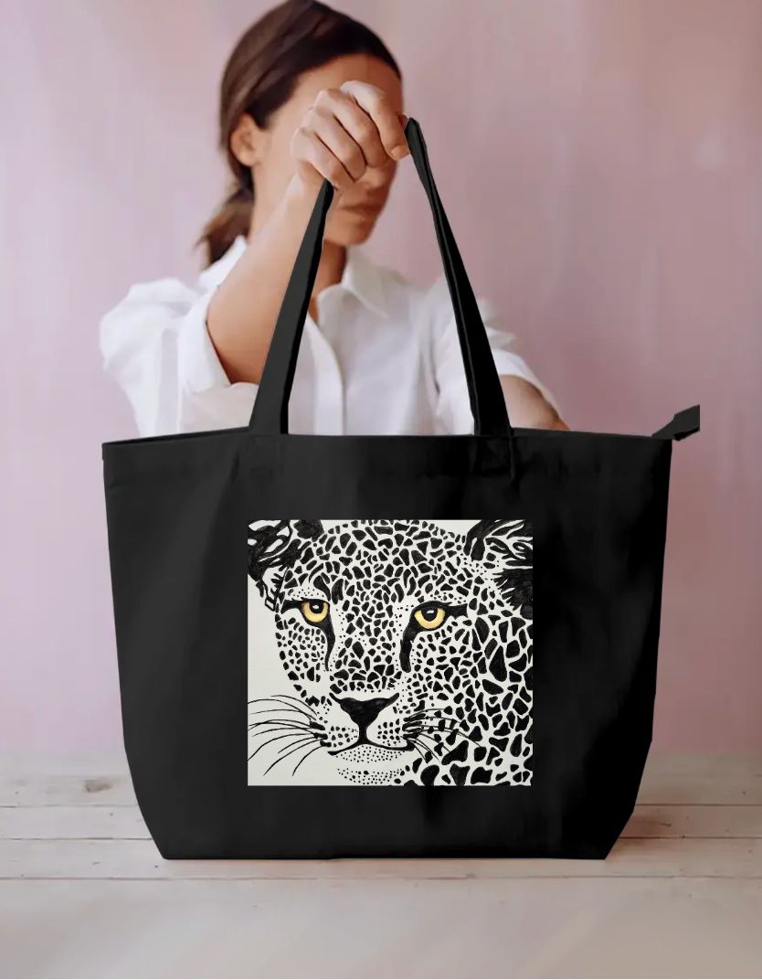 Leopard tote bag Everyday Large Tote Bag by @_art_era___