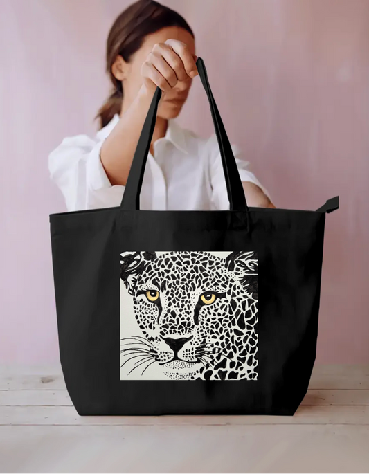 Leopard tote bag Everyday Large Tote Bag by @_art_era___