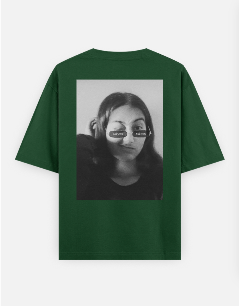 Unisex girl Printed tshirt Oversized T-shirt (Back print) by @j.m1307q