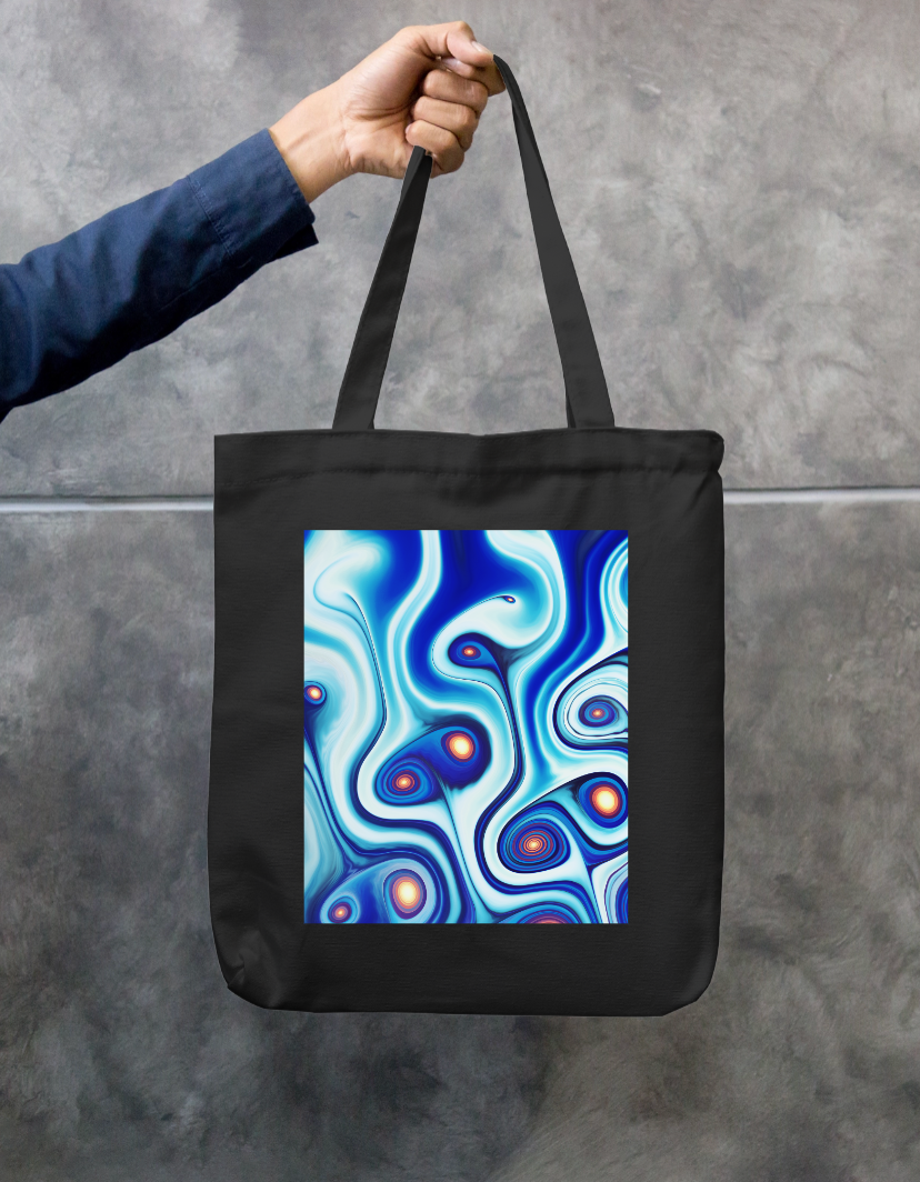 Nucleus Tote Bag Zipper Tote Bag by @rd_digital_store