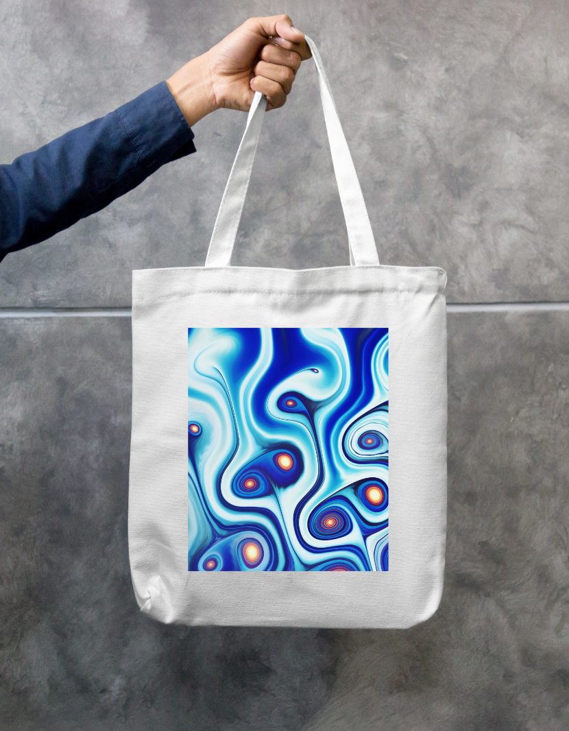 Nucleus Tote Bag Zipper Tote Bag by @rd_digital_store