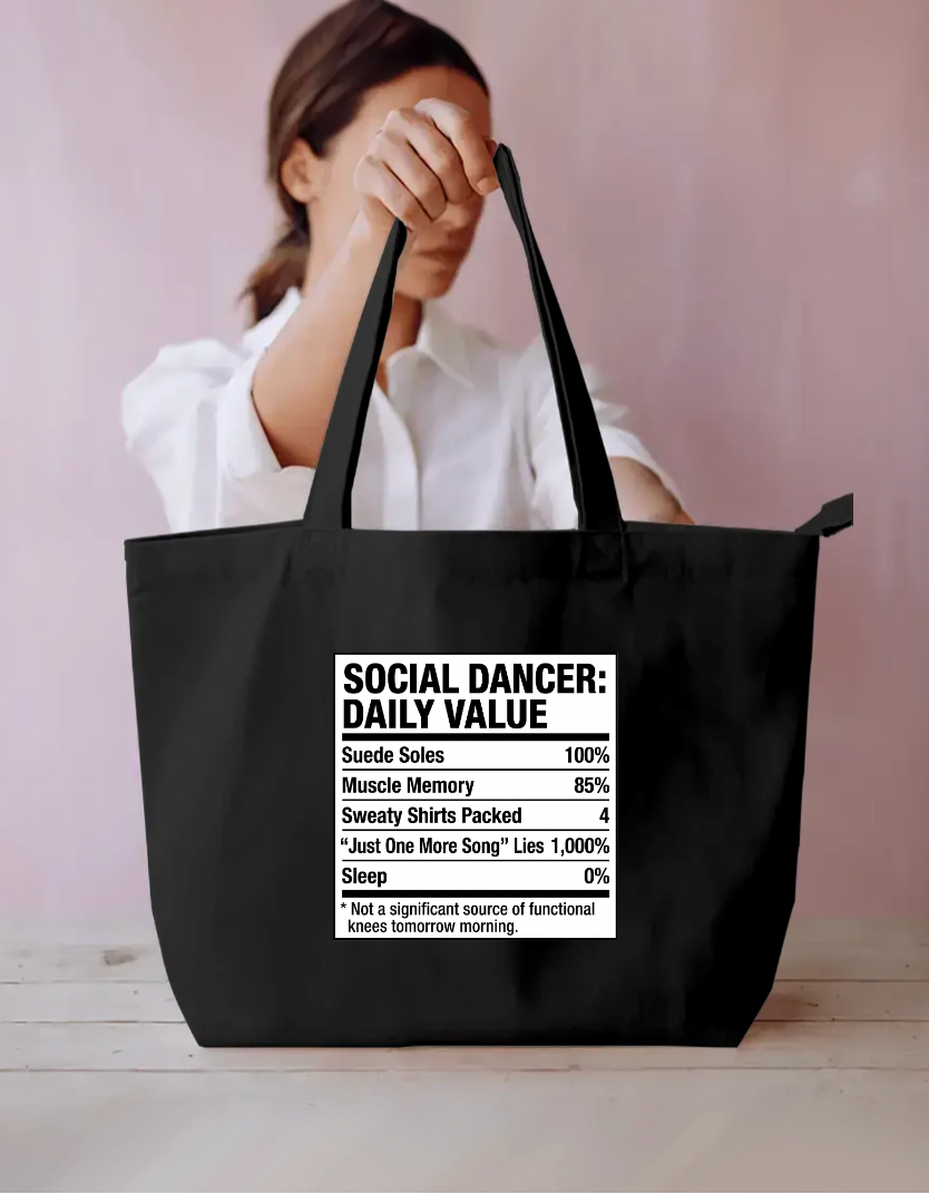 Sacial Dancer daily value Everyday Large Tote Bag by @adimazter