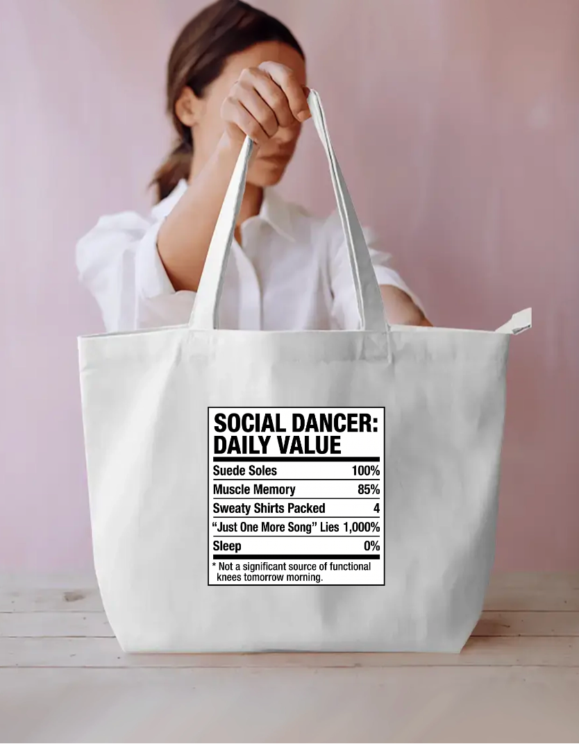 Sacial Dancer daily value Everyday Large Tote Bag by @adimazter