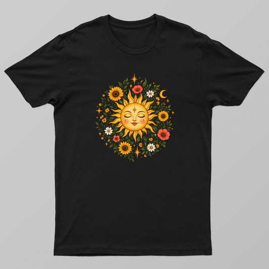 Sun boho T shirt design Unisex T-shirt by VIMAL R