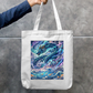 Dragon Art Tote Bag Zipper Tote Bag by @rd_digital_store