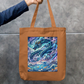 Dragon Art Tote Bag Zipper Tote Bag by @rd_digital_store