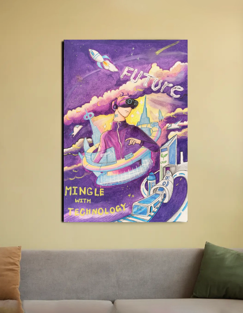 Mingle With Technology 20"x30" Canvas Poster by @sure_ayushsingh