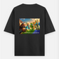 Minecraft Love Oversized T-shirt (Back print) by Elarte_08