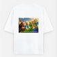 Minecraft Love Oversized T-shirt (Back print) by Elarte_08