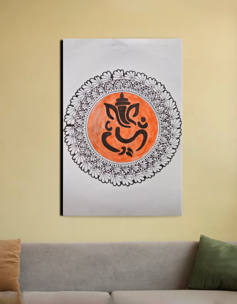 Ganeshji mandala canvas 20"x30" Canvas Poster by @_art_era___