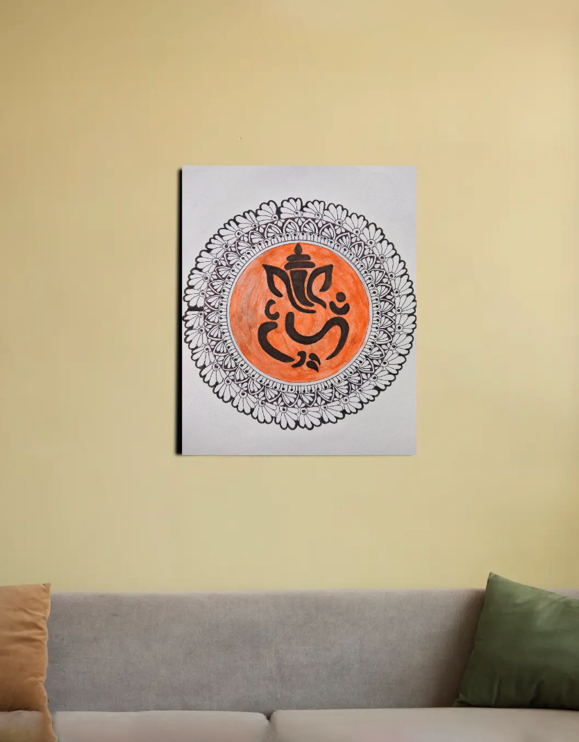 Ganeshji canvas 16"x20" Canvas Poster by @_art_era___