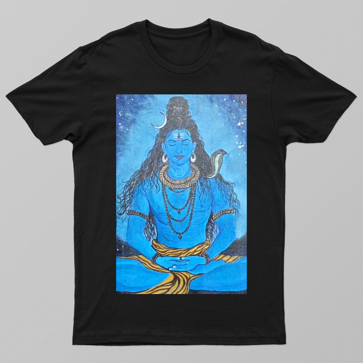 Shiva dyana Unisex T-shirt by @sangamithra_swathi