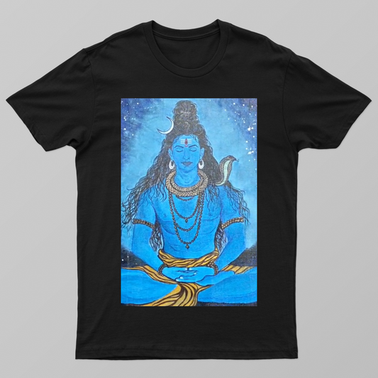 Shiva dyana Unisex T-shirt by @sangamithra_swathi