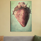 Heart with thorns 20"x30" Canvas Poster by @golden.art.brush_