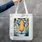 Wrath of the tiger Zipper Tote Bag by @golden.art.brush_