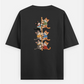 Climbing cats Oversized T-shirt (Back print) by VIMAL R