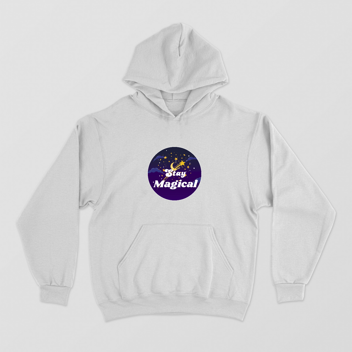 Stay Magical Moon and Stars Fantasy Design Unisex Hoodie by GV Creations