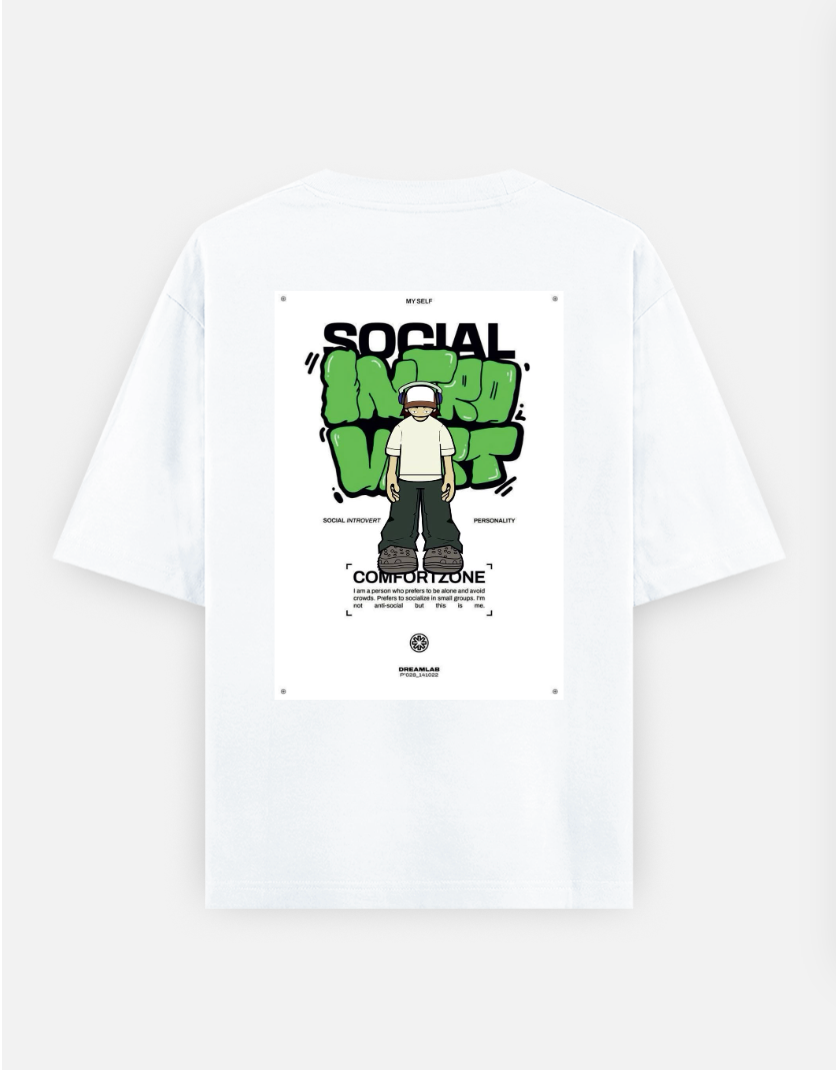 Oversized Oversized T-shirt (Back print) by Cheanku sangma