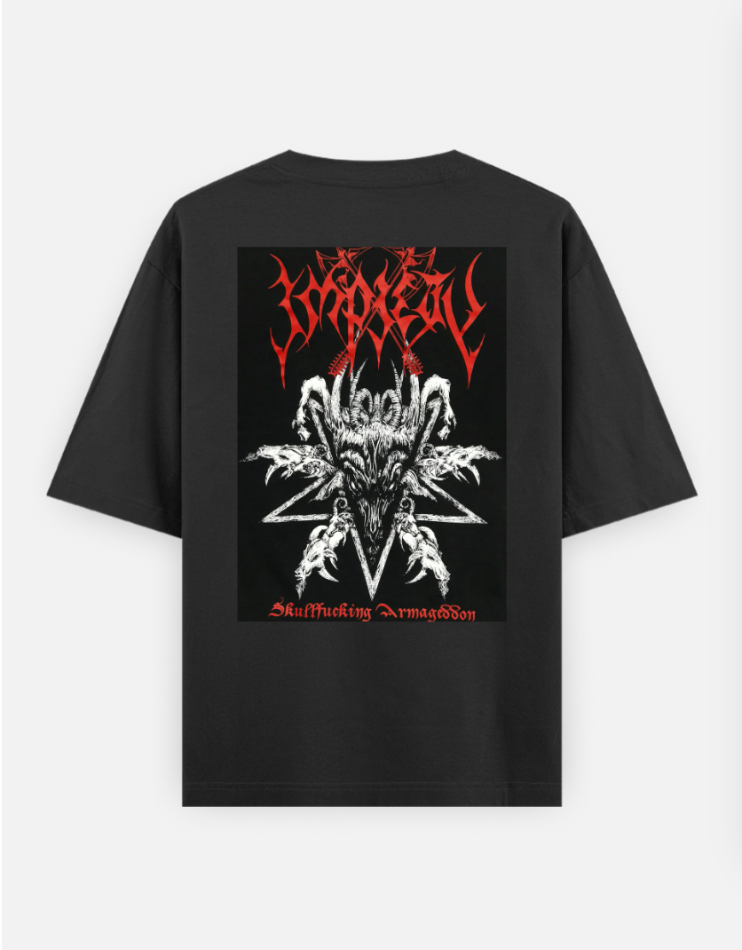 Oversized t-shirt Oversized T-shirt (Back print) by Cheanku sangma