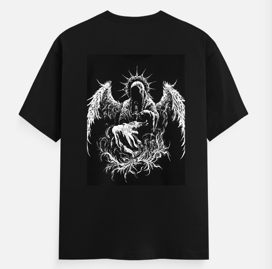 Regular fit Unisex T-shirt back print by Cheanku sangma