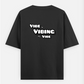 Qoute,art, design, minimal Oversized T-shirt (Back print) by @artdoorbymegha