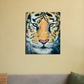 Wrath of the Tiger 16"x20" Canvas Poster by @golden.art.brush_