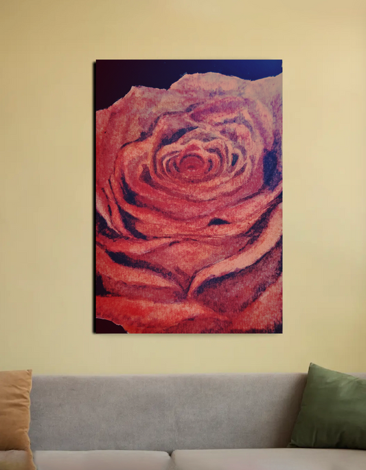 Rose Wall hanging 20"x30" Canvas Poster by @golden.art.brush_