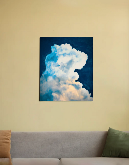 Clouds 16"x20" Canvas Poster by @golden.art.brush_