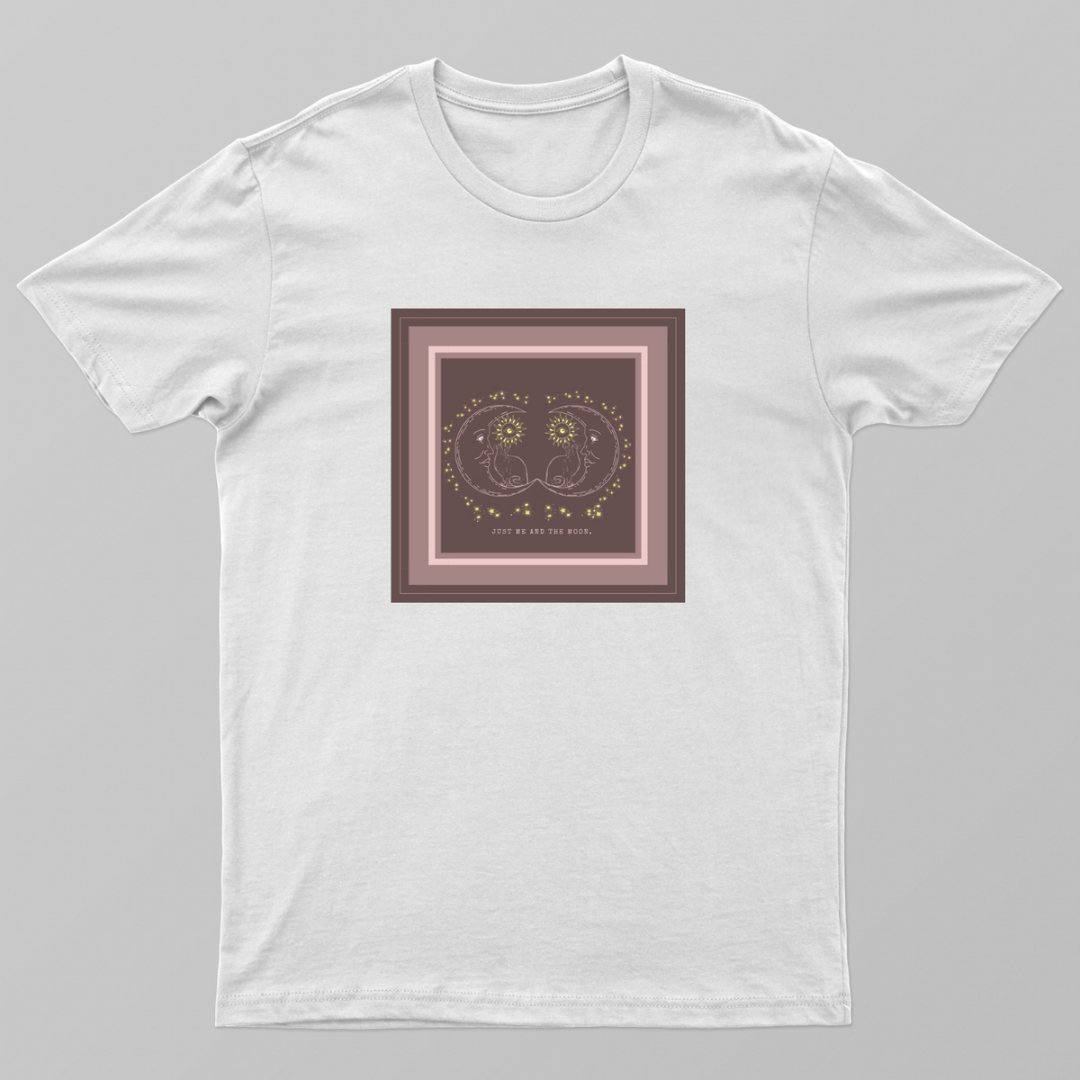 Cat On Moon Unisex T-shirt by Hetvi