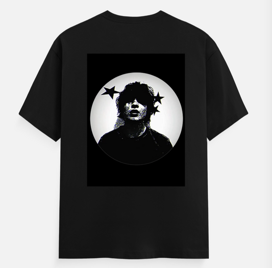 Black t shirt Unisex T-shirt back print by @wadafakansh