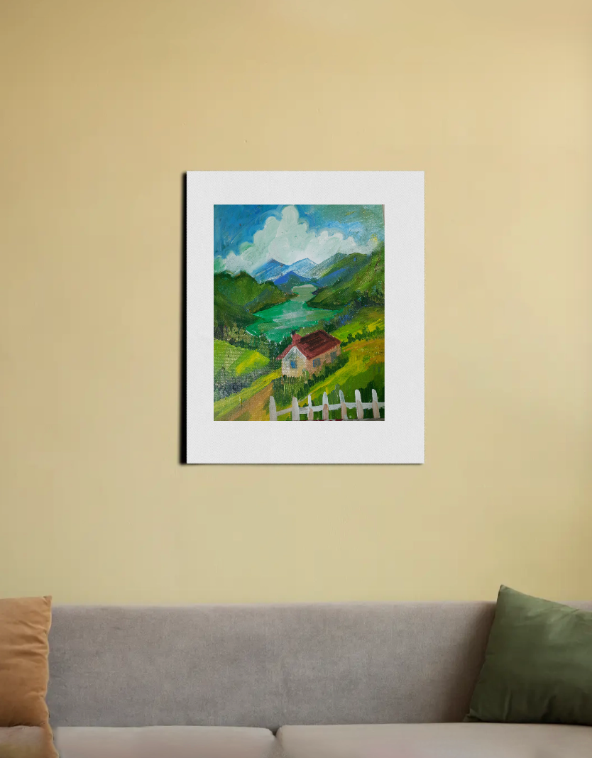 Sky home 16"x20" Canvas Poster by Ratul banerjee