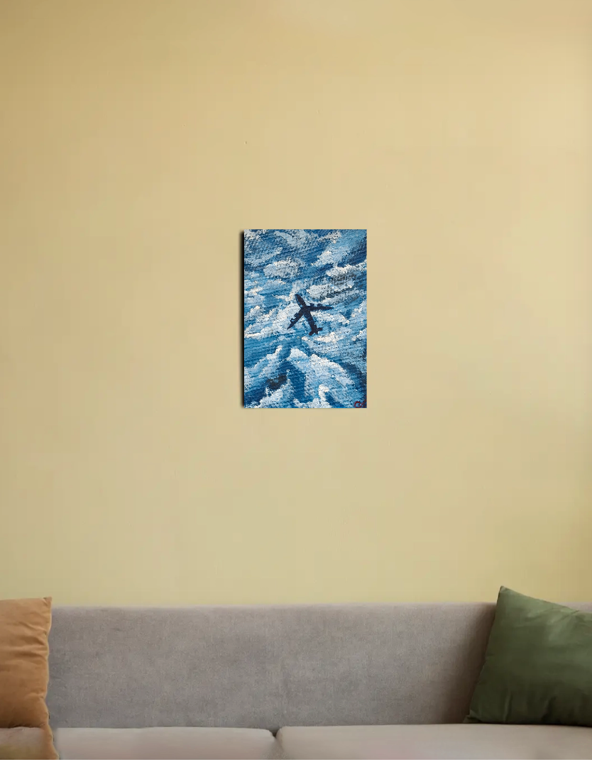 Sky 8"x12" Canvas Poster by @onehourarts