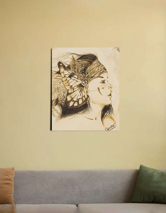 Sketch 16"x20" Canvas Poster by @onehourarts