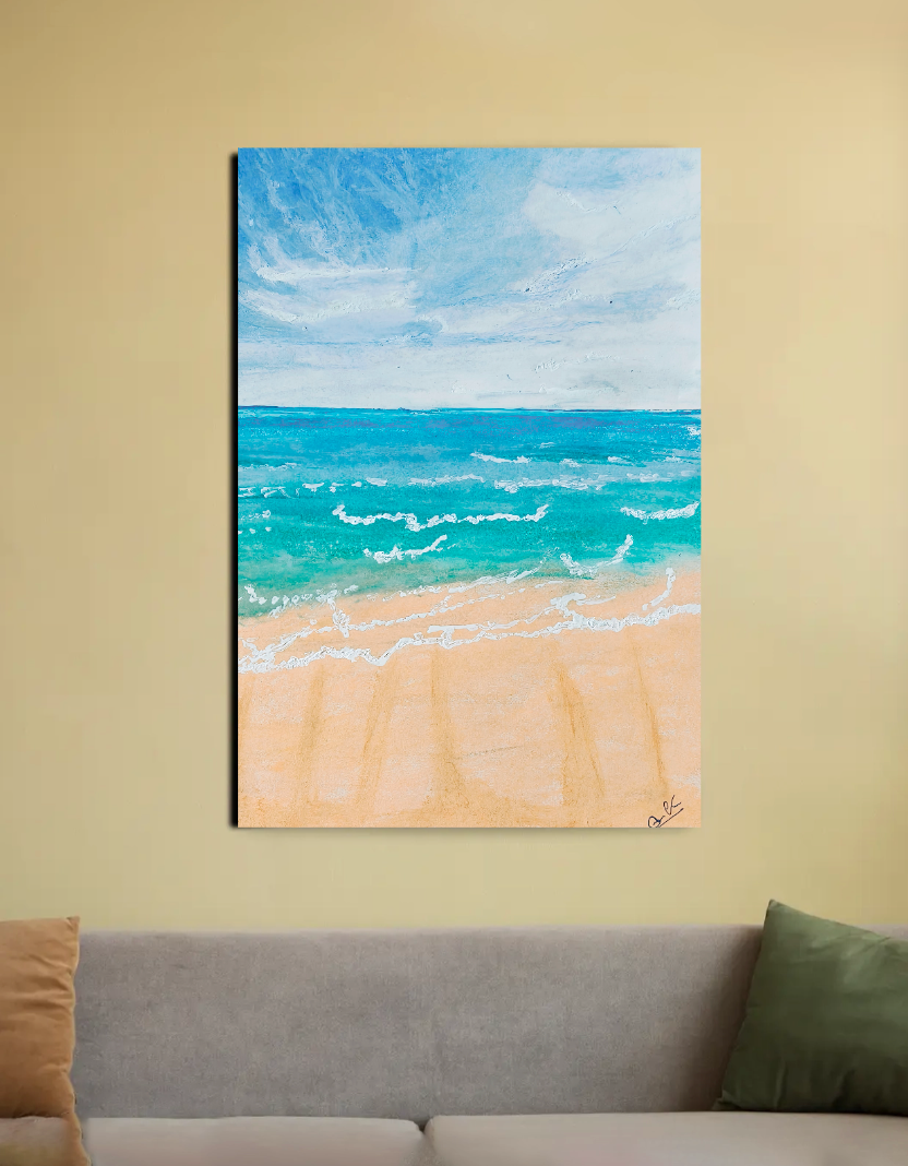Beach 20"x30" Canvas Poster by @onehourarts