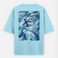Sky Oversized T-shirt (Back print) by @onehourarts