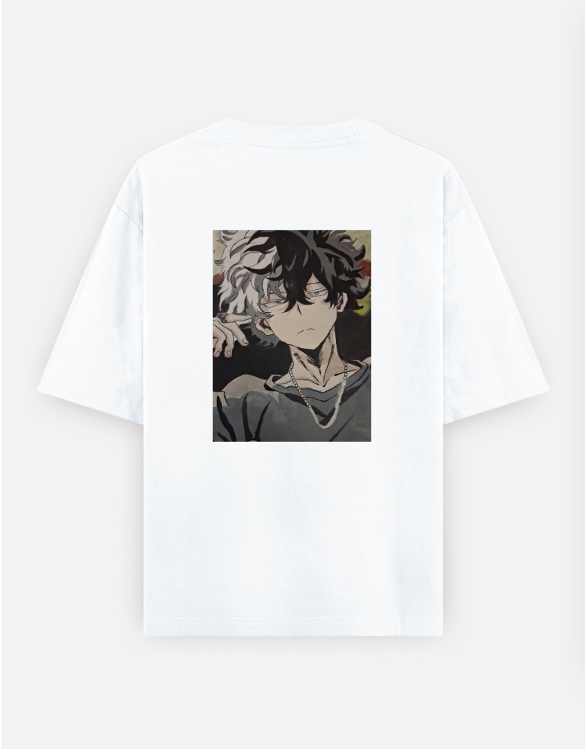 Oversized anime tshirt Oversized T-shirt (Back print) by @_bloosm_vibe_