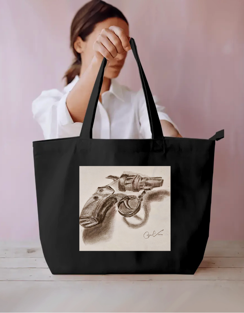Sketch Everyday Large Tote Bag by @onehourarts