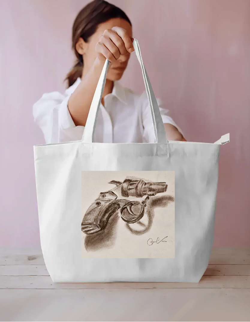 Sketch Everyday Large Tote Bag by @onehourarts