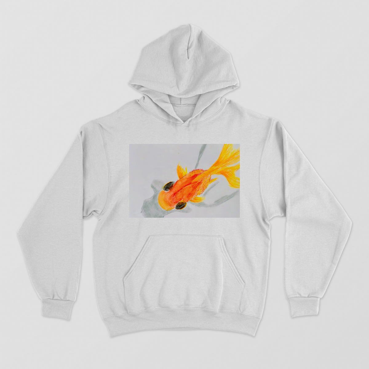 Goldfish Unisex Hoodie by @onehourarts