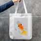 Goldfish Zipper Tote Bag by @onehourarts