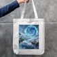 Hanging Island Tote Bag Zipper Tote Bag by @rd_digital_store