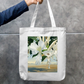 Surreal flower Zipper Tote Bag by Mainak Chakrabortty 