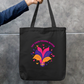 Let Your Colors Bloom | Colorful Floral Inspirational Design Zipper Tote Bag by GV Creations