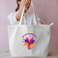 Let Your Colors Bloom | Colorful Floral Inspirational Design Everyday Large Tote Bag by GV Creations
