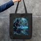 Hooded Warrior Tote Bag Zipper Tote Bag by @rd_digital_store
