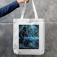 Hooded Warrior Tote Bag Zipper Tote Bag by @rd_digital_store