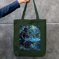 Hooded Warrior Tote Bag Zipper Tote Bag by @rd_digital_store
