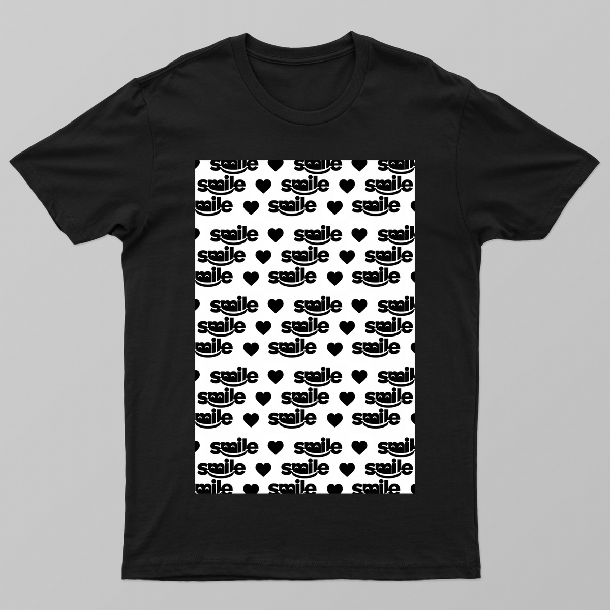Smile Unisex T-shirt by JM arts